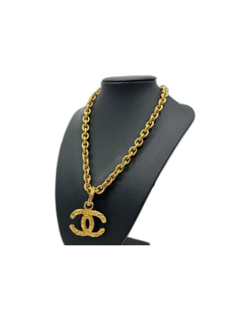 Chanel Necklace CC Logo Lava